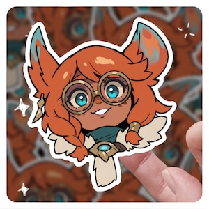 League of Legends Aurora 3&quot; Vinyl Sticker, lol Sticker, Arcane League of Legends Sona lol Stickers
