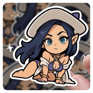 Arcane Caitlyn Pool Party 3&quot; Vinyl Sticker, lol Sticker, Arcane League of Legends Caitlyn lol Stickers