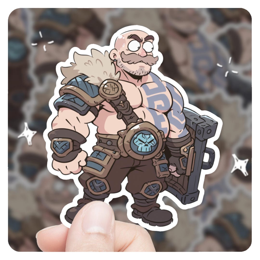 Braum's Sticker League of Legends Braum Chibi 3