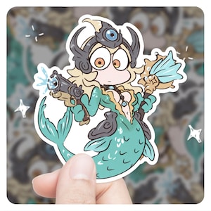 League of Legends Nami 3&quot; Vinyl Sticker, lol Sticker, Arcane League of Legends Nami lol Stickers