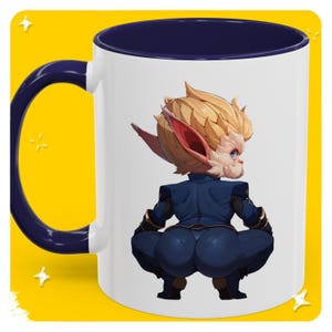 Heimerdinger Mug Cheeky Arcane 11oz, Fun Gift for LoL Gamers, Custom Message, LoL Girlfriend Gift, Gamer, Personalized Gaming Mug