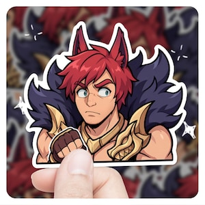 League of Legends Sett 3&quot; Vinyl Sticker, lol Sticker, Arcane League of Legends Sett lol Stickers