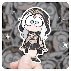League of Legends Ashe Chibi 3&quot; Vinyl Sticker, lol Sticker, League of Legends Ashe lol Stickers