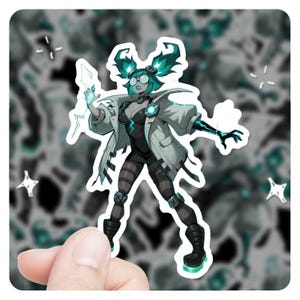 League of Legends Zeri 3&quot;Vinyl Aufkleber, Lol Sticker, Fright Night Zeri lol Stickers