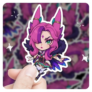 League of Legends Xayah 3&quot; Vinyl Sticker, lol Sticker, Arcane League of Legends Xayah lol Stickers