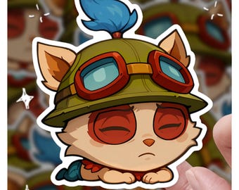 Teemo League of Legends Emote Keychain | 3D Printed Lol Champion