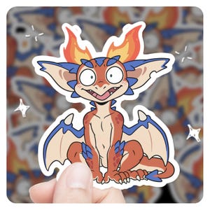 League of Legends Smolder Chibi Style 3&quot; Vinyl Sticker, lol Sticker, League of Legends Smolder lol Stickers
