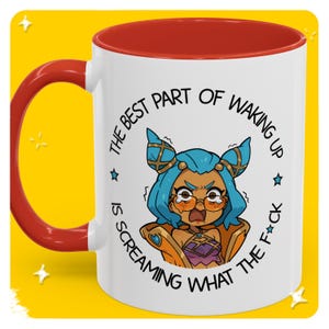 Zeri League of Legends Mug 11oz Fun Gift for LoL Gamers, Custom Message Gift, LoL Girlfriend Gift, Gamer Mug, Personalized Gaming Mug