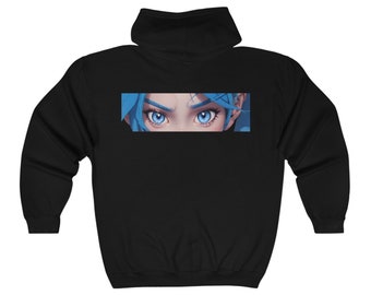 Gwen Main League of Legends Hooded Sweatshirt | LoL Gwen, LoL Hoodie, LoL Clothes, wild rift, lol gwen, League gwen, Arcane, LoL Clothing