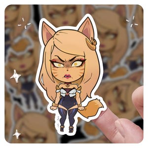 League of Legends Ahri 3&quot; Vinyl Sticker, lol Sticker, Arcane League of Legends lol Stickers