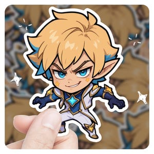 league of Legends Ezreal 3&quot; Vinyl Sticker, lol Sticker, Arcane League of Legends Ezreal lol Stickers