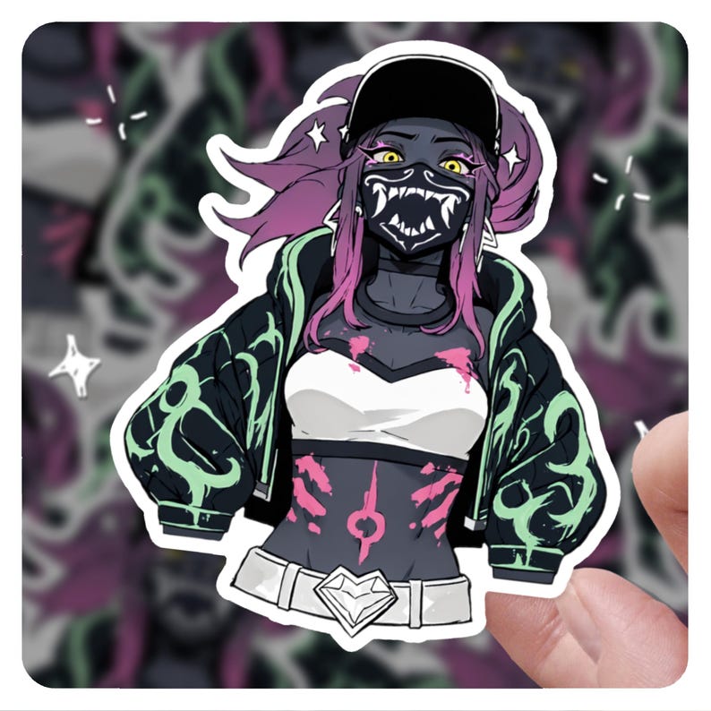 KDA Akali League of Legends Sticker Akali 3