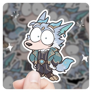 League of Legends Warwick Chibi 3&quot; Vinyl Sticker, lol Sticker, League of Legends Winterblessed Warwick lol Stickers