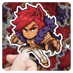 League of Legends Sett 3&quot; Vinyl Sticker, lol Sticker, Arcane League of Legends Sett lol Stickers