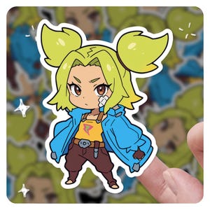League of Legends Zeri 3&quot; Vinyl Sticker, lol Sticker, Arcane League of Legends lol Stickers