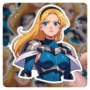 Lux League of Legends Sticker, 3&quot; Vinyl Sticker, lol-gift, lol fanart, stickers Legend League of Legends gift