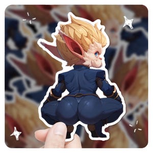 Arcane Heimerdinger-sticker, brutale 3"-vinylsticker, lol-cadeau, lol-fanart, stickers Heimerdinger League of Legends-cadeau,
