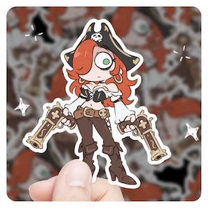 League of Legends Miss Fortune Chibi 3&quot; Vinyl Sticker, lol Sticker, League of Legends MF  lol Stickers