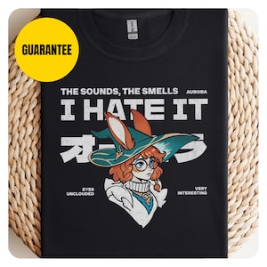 Camiseta de League of Legends Aurora, regalo para gamers de LoL, camiseta de estilo suave, camiseta de fanático de videojuegos de estilo japonés, regalo unisex de LoL