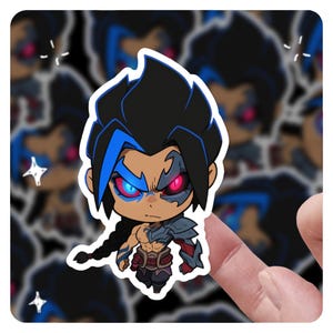 League of Legends Kayn 3&quot; Vinyl Sticker, lol Sticker, Arcane League of Legends Sona lol Stickers