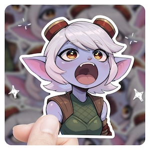 League of Legends Tristana Aufkleber PopCat 3&quot;Vinyl Aufkleber, lol Aufkleber, tristana lol Aufkleber
