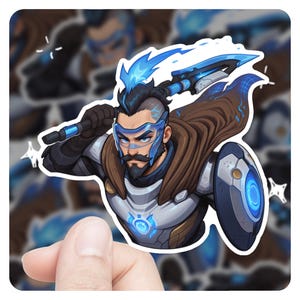 League of Legends Pantheon 3&quot; Vinyl Sticker, lol Sticker, League of Legends Pantheon lol Stickers