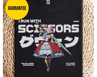 Gwen League of Legends T-shirt Black and White Graphic Tee Color