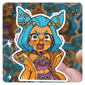 League of Legends Zeri 3&quot;Vinyl Aufkleber, Lol Sticker, Arcane League of Legends Zeri lol Stickers