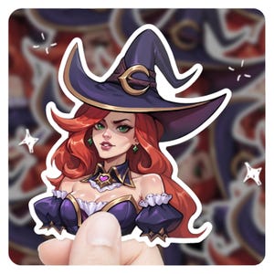 Miss Fortune - League of Legends Sticker ADC Bewitching Miss Fortune Decal, Laptop Decal, LoL Fan Gift Gaming Sticker, 3 inch