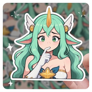 League of Legends Soraka 3&quot; Vinyl Sticker, lol Sticker, Arcane League of Legends Sona lol Stickers