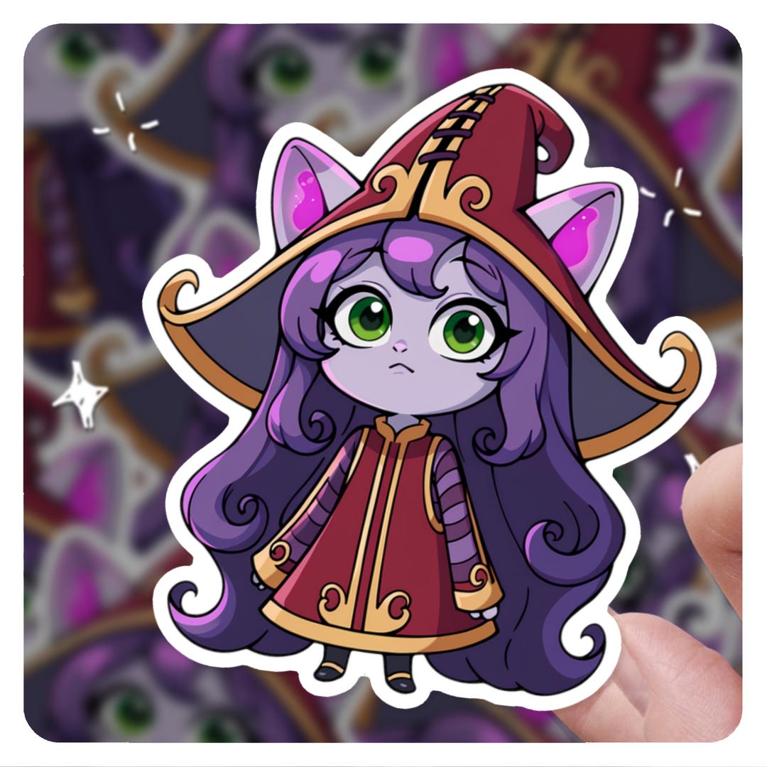 Lulu League of Legends Sticker, 3 Inch, Computer Decal PC, Laptop