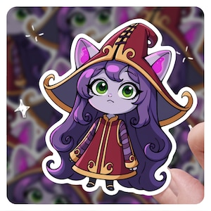 Lulu League of Legends Sticker, 3 inch, Computer Decal PC, Laptop Decal, LoL Fan Gift, Sticker, League of Legends Gift