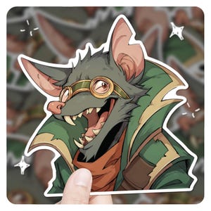Twitch League of Legends Sticker 3&quot; Vinyl Sticker, lol-gift, lol fanart, stickers Twitch League of Legends gift,