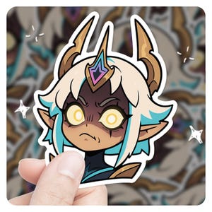 League of Legends Kayle 3&quot; Vinyl Sticker, lol Sticker, Arcane League of Legends Immortal Journey Kayle  lol Stickers