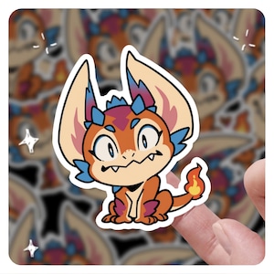 League of Legends Smolder 3&quot; Vinyl Sticker, lol Sticker, Arcane League of Legends lol Stickers