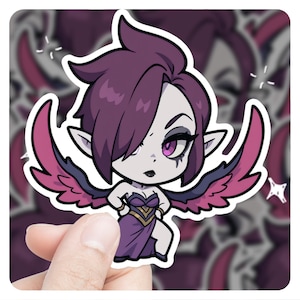 League of Legends Morgana 3&quot; Vinyl Sticker, lol Sticker, Arcane League of Legends Morgana lol Stickers