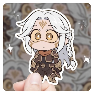 League of Legends Ashe Chibi 3&quot; Vinyl Sticker, lol Sticker, League of Legends High Noon Ashe lol Stickers