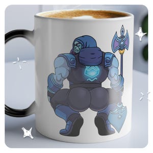 Yorick LEAGUE OF LEGENDS Magic Mug - Heat Sensitive Color Morphing Coffee Cup - Unique Gamer Gift - Black Mug Reveals Design with Hot Drink