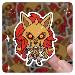 League of Legends Kindred 3&quot; Vinyl Sticker, lol Sticker, Arcane League of Legends lol Stickers