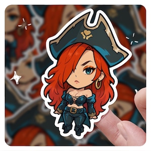 League of Legends Miss Fortune 3&quot; Vinyl Sticker, lol Sticker, Arcane League of Legends Miss Fortune lol Stickers