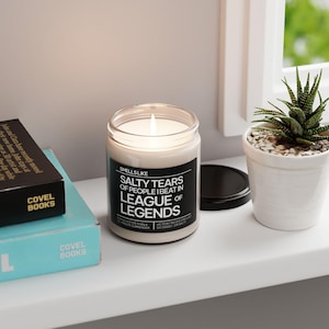 League of Legends, funny gamer gift, video game decor, soy candle, Christmas gift, 9oz candle, gaming candle, gamer boyfriend, esports decor, gift for gamers, gaming setup, gamer gift, LoL candle