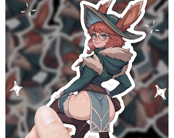 Aurora League of Legends Cheeky 3" Vinyl Sticker, LoL Sticker, League of Legends