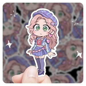 League of Legends Caitlyn Chibi 3&quot; Vinyl Sticker, lol Sticker, League of Legends Caitlyn lol Stickers