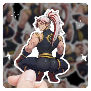 Heartsteel YONE League of Legends Cheeky 3&quot; Vinyl Sticker, Heartsteel Sticker,