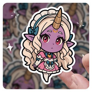 League of Legends Soraka 3&quot; Vinyl Sticker, lol Sticker, Arcane League of Legends Cafe Cutie Soraka lol Stickers
