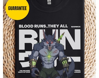 League of Legends Warwick, Unisex  LoL Gamer Gift, Softstyle Tee, Best Gamer Gifts Fan Shirt, Unisex LoL Gift