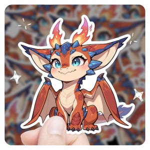 League of Legends Smolder Style 3&quot; Vinyl Sticker, lol Sticker, League of Legends Smolder lol Stickers