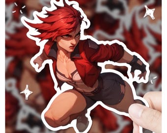 Arcane VI Sticker 3" Vinyl Sticker, lol-gift, lol fanart,  VI League of Legends Sticker league oflegends gift