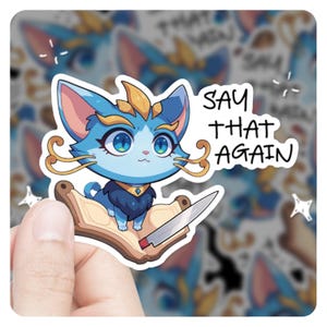 Yuumi League of Legends 3&quot; Vinyl Sticker, LoL Sticker, League of Legends,