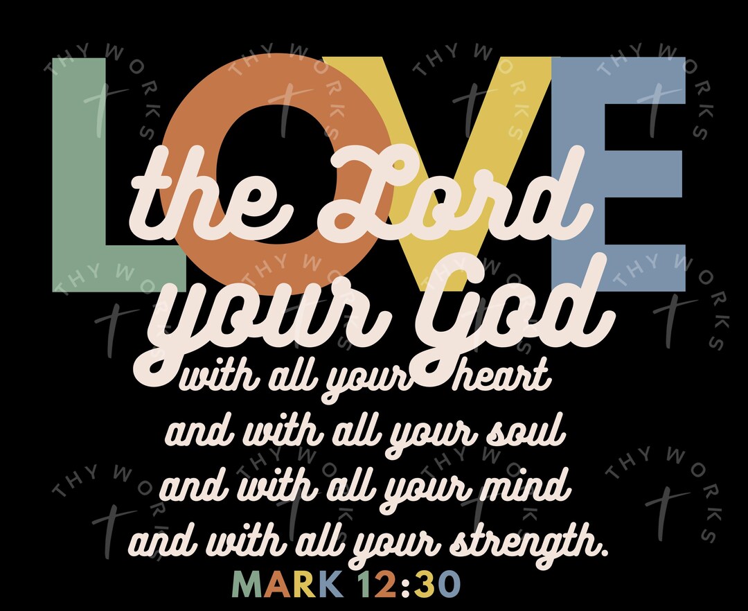 First Commandment Free Svg Greatest Commandment Christian Design: SVG PNG Files (digital Download ...